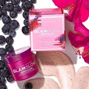 GlamGlow BerryGlow Probiotic Recovery Mask 2.5 oz 75 ml Large NEW IN BOX BNIB